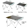 Kampmeubilair draagbare opvouwbare tafel camping buiten computer bedtafels picknick aluminium legering ultra licht waterdichte duurzame vouw