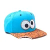 Casquettes de baseball PANGKB Marque Casquette Difuzed Dessin Animé Grands Yeux Cookie Bite Chapeau Bleu Adultes Voyage En Plein Air Réglable Soleil Baseball Casquette De Sport 220920