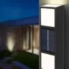 Outdoor Garden Yard Fence Wall Lights LED Solar Panel Sconce Lamp Exterior Patio Decoration Lighting