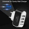 Вечеринка поставки 3USB Candy Charger светодиодные мобильные телефоны зарядка