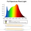CNSUNWAY LED 튜브 실내 식물을위한 조명 재배 조명 완전 스펙트럼 플랜트 자란 램프 자동 온/오프 타이머 플러그 및 연주 높은 출력 12 인치 조명기구 종자