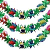 Decorative Flowers Summer Home Decoration Festival Party Birthday Paper Flower Garland Tropical Type Tissue Banner