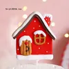 Forniture festive Felpa con cappuccio con cervo bianco rosso Ragazza Topper per torta di buon Natale per l'anno Alce Decorazione di cottura al forno Dessert