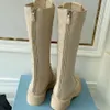 مصممي نساء ROIS Boots Onkle Martin Boots و Nylon Boot Military Bock Bouch متصل بـ With With Acags 35-42
