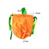 Party Velvet Pumpkin Festival Sac de bonbons Trick or Treat Chocolat Sac de rangement Cordon Halloween Décor pour enfant Présent GWE14279