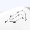 Anklets 925 Sterling Silver Simple Ruyi Lock Pendant Beach Anklet For Women Fashion Bikini Jewelry Accessories Girl Gift