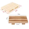 Table Mats 1 Piece Wooden Small Tray Mini Pallet Beverage Coasters Insulation Pad Cup Pot Holder Mat Soap