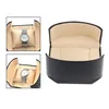 Watch Boxes Men Retro Single Portable Smart Travel Storage Case Box Soft Interior Cushioned Jewelry Organizer