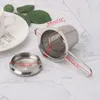 Reusable Mesh Tea Infuser Stainless Steel Strainers Loose Leaf Teapot Spice Filter With Lid Cups Kitchen Accessories BBB15539