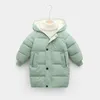 Down Coat Fashion Boys Girls Down Parkas Jackets 2-10 anos Inverno menina quente Capuz de roupas infantis para crianças de casacos de casacos de casacos parkas 220919