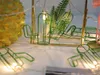 Cuerdas Claite LED Green Cactus String Lights 10/20 USB Batería Operada Luz de metal intermitente para fiesta Jardín de vacaciones