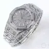 Love Series 15400 Peter Luxe automatisch mechanisch stalen band waterdicht herenhorloge met volledige boring