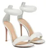 Sommer Ladies Sandals Leder vorne mit Blasen Stilettos Gummi -Sohle -Mode -Abendkleid Party7298602