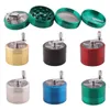 Handvevtobaks Herb Reting Grinder 4 Lager 63mm stor zinklegeringslipor Cigarettkryddskross med handtag Sharpstone Th0388