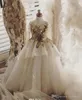 Yeni Tasarım Çiçek Kız Elbiseleri 2023 Düğünler İçin Uzun Kollu Altın Pullar Pageant Partisi Önlük Çocuklar İçin İlk Komünyon Elbise BA3079 GB0920