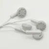 100pcslot Disposable Simple White earbuds Earphones Headphone Headset for mobile phone MP3 MP47433019