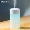 Decorative Objects Figurines 260ML USB Ultrasonic Air Humidifier LED Lamp Mini Essential Oil Diffuser Car Purifier Aroma Anion Mist Maker Wit 220919