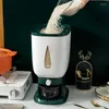 Garrafas de armazenamento de estilo japonês Rice Dispensador de grãos Cereal Recifradores Caixa de cozinha Organizador de cozinha alimentos à prova de insetos de insetos