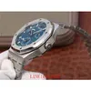 Series 26120 Blue Disc Multifunction Watch Automatic Mechanical Men S Shoot Real Shot قبل الشحن