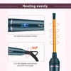 Prostownicze do włosów CKEYIN Profesjonalne 9 mm Curling Iron Waver Waver Hair Curlers Square Ceramic Curling Wand Roller Curling Iron Fryzura T220916