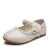 Sneakers 1 2 3 4 5 6 7T Baby Girls Leather Shoes Flower Kids Princess Cocktail Party For Wedding Dress 220920