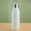 20oz stainless steel sport water bottle with metal lid double wall keep warm drinking kettle outdoor gym cold bottles 0919