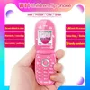 Mini Clamshell Telefon komórkowy 144 Ręce słuchawki Kids Cartoon Single Sim Mp3 Bluetooth Mała Flip Cute Girl for Child1172403