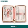 Arte ; S kit S Mr.Green Set Set di pedicure Strumenti Kit di custodia professionale in acciaio inossidabile 7in1
