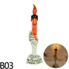 Party Decoration Halloween Ghost Hand Candle Light with Electronic Haunted House Scary Night Supplies