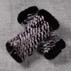 Cinq doigts gants 20 cm tricotés femmes sans doigts hiver épais chaud feamel longs véritables mitaines
