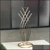 Party Decoration Wedding Centerpiece Gold Color Metal Flower Stand Ab0030 Drop Delivery 2021 Home Garden Festive Party Supplies Event Dhiut