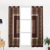 Curtain Western Cowboy Brown Curtains For Bedroom Living Room Luxury European