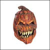 Feestdecoratie Halloween masker pompoen gezicht terreur enge kerstcadeau cosplay rekwisieten drop levering 2021 home tuin feestje sk7n5