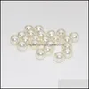ABS 3-20 mm ABS Zwart kleur Imitatie Parel kralen Rond acryl voor sieraden maken ketting Bracelet DIY Groothandel 2064 Q2 Drop Lever Dhr4r