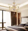 Kroonluchters duplex villa woonkamer kristal eenvoudige moderne kroonluchter verlichting Europees luxe eetkamerhanglampen
