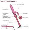 Lockenwickler Glätteisen ANLAN Manueller Lockenwickler Einstellbare Temperatur Anti-Verbrühung 60er Jahre Heizung Curling Haar Mode Styling Werkzeuge T220916