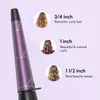 헤어 컬러 스트레이트너 kipozi pro conical curling wand wand 듀얼 전압 3/4-1 1/4 인치 컬링 지팡이 세라믹 헤어 컬링 완두