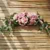 Decorative Flowers Artificial Flower Wreath Door Threshold Garland Home Wedding Party Wall Decor Christmas Rose Peony Gift For Girlfriend