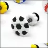 Charms 10Pcs Charms Cartoon Sports Ball Shoe Accessories Football Basketball Buckle Decorations Fit Croc Wristband Jibz Kids X-Mas C3 Dhmnb