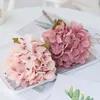 Flores decorativas Simulação Hydrangea feita à mão seca para a sala de estar de casamento RestUrante Decration B99