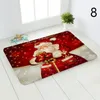 Carpets Christmas Doormat Kitchen Mat Papai Noel Decoração de tapete que não deslize