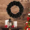 Dekorative Blumen 30/40 cm Weihnachtskranz Ornament Anh￤nger Kreis LED Gl￼hen Frohe Home Dekoration Urlaubsbedarf