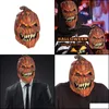 Dekoracja imprezy Halloweenowa maska ​​dynia twarz terror przerażający prezent świąteczny rekwizyty cosplay upuszczenie dostawy 2021 Dom Garden Extive Party S DH7N5