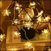 Party Decoration 600cm LED String Lights Copper Sier Wire Garland Light Waterproof Fairy for Christmas Wedding Drop Delivery 2021 Hom DHBOC