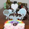 Feestelijke benodigdheden roze blauwe olifant cupcake topper baby shower cake voor jongen/meisje geslacht onthullen thema 1e verjaardag decoratie