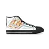 Sapatos personalizados Classic Canvas High Cut Skateboard Casual Aceite personalização de impressão UV Rubber Momens Womens Sports Sneakers