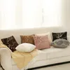 Garden Textile Golden Plush White Cushion 43x43 Dekorativ för soffa Heminredning Kuddfodral Gray Fur Cushion Cover4786262