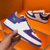 Schoenen Designer Top versie Pure Handmade 2022ss Luden Ni Driewegnaam Purple Stitching Men's and Women's Same Casual Sneakers