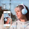 Headset Wireless Bluetooth Gradient Color Cat Ear Hörlurar med MIC RGB -belysning för barnflickor PCTS PC Telefonspel Musik LIVE HEADSET T220916