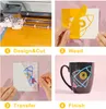 Home Decorecorative s Multicolor Craft Permanent Vinyl Roll Design Lokalisering Cup Glass Decal Sticker Xmas Card DIY Self Film